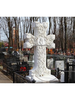 Памятник из белого мрамора № 4 — ritualum.ru Памятник из белого мрамора № 4 — ritualum.ru